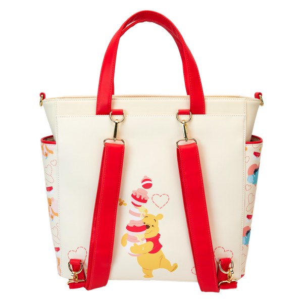 Convertibile zaino e tote bag Winnie The Pooh & Friends Hearts - DISNEY LOUNGEFLY