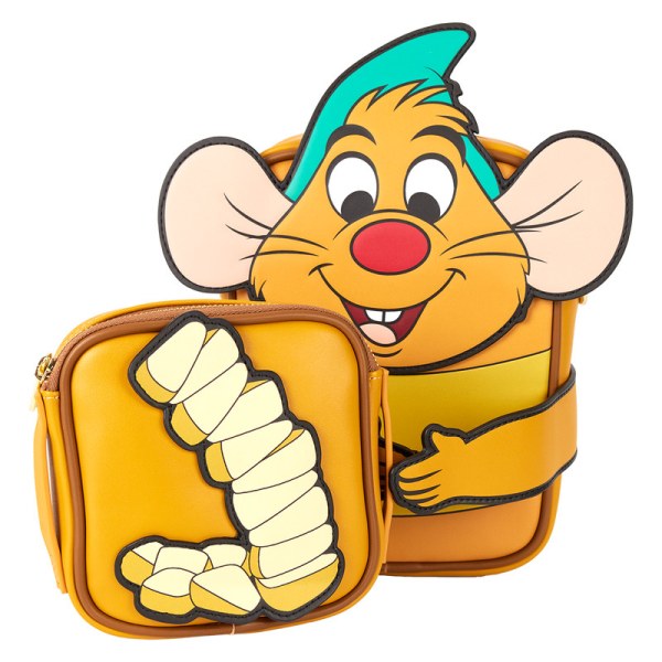 Borsa a tracolla con porta monete Gus Gus - DISNEY LOUNGEFLY Cenerentola 75° anniversario