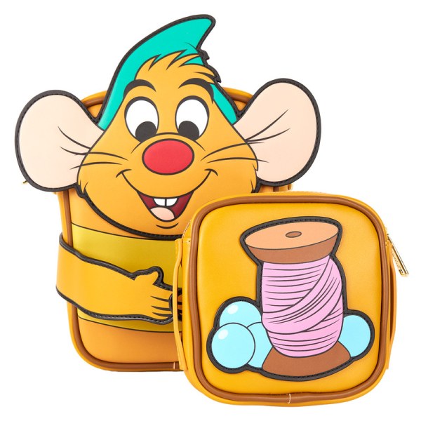 Borsa a tracolla con porta monete Gus Gus - DISNEY LOUNGEFLY Cenerentola 75° anniversario
