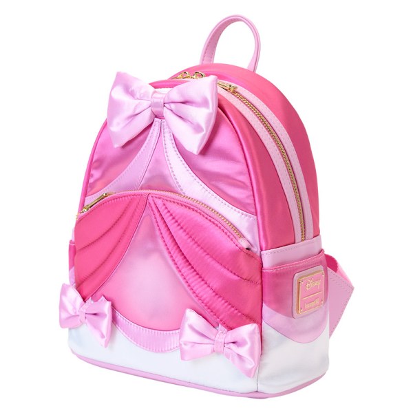 Mini zaino vestito rosa con fiocco - DISNEY LOUNGEFLY Cenerentola 75° anniversario