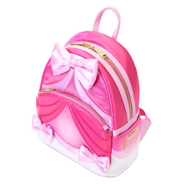 Mini zaino vestito rosa con fiocco - DISNEY LOUNGEFLY Cenerentola 75° anniversario