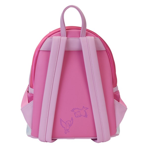 Mini zaino vestito rosa con fiocco - DISNEY LOUNGEFLY Cenerentola 75° anniversario