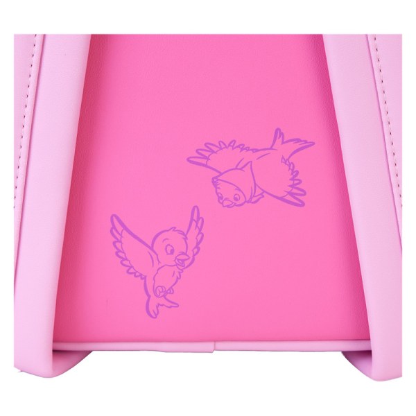 Mini zaino vestito rosa con fiocco - DISNEY LOUNGEFLY Cenerentola 75° anniversario