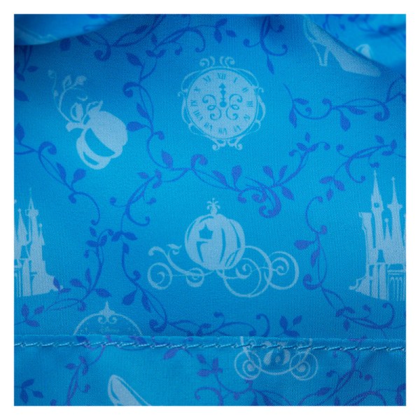 Mini zaino vestito rosa con fiocco - DISNEY LOUNGEFLY Cenerentola 75° anniversario