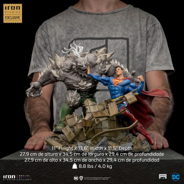 Statuetta DC Comics 1/10 BDS Art Scale Superman vs Doomsday heo EU Exclusive 30 cm