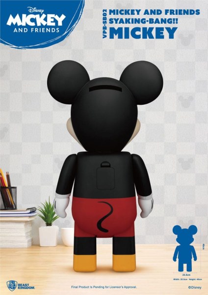 Disney Syaking Bang Mickey and Friends Mickey 48cm Salvadanaio in Vinile