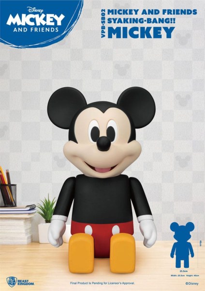 Disney Syaking Bang Mickey and Friends Mickey 48cm Salvadanaio in Vinile