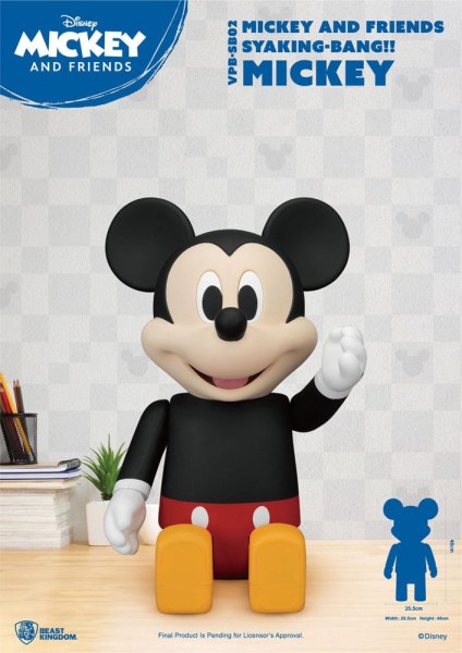 Disney Syaking Bang Mickey and Friends Mickey 48cm Salvadanaio in Vinile