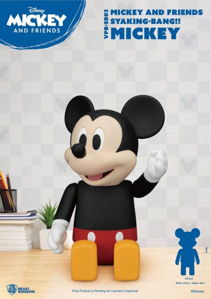 Disney Syaking Bang Mickey and Friends Mickey 48cm Salvadanaio in Vinile