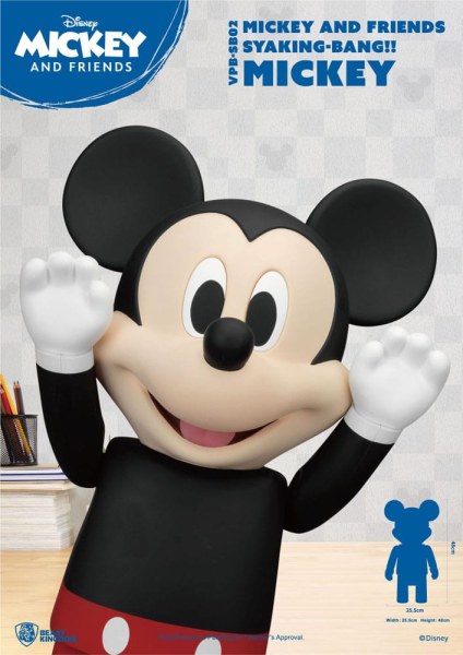 Disney Syaking Bang Mickey and Friends Mickey 48cm Salvadanaio in Vinile