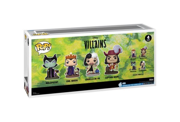 Disney Villains confezione da 4 personaggi POP! Film Vinyl Villains (GW)(EMEA) 9 cm