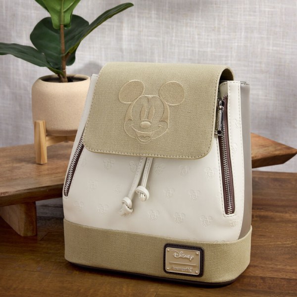 Mini zaino con Coulisse e Stampa All-Over in Tela di Topolino e Amici - DISNEY LOUNGEFLY