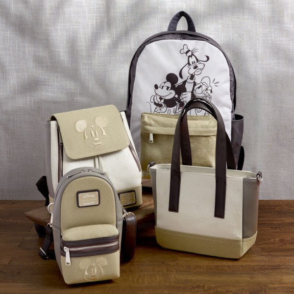 Mini zaino con Coulisse e Stampa All-Over in Tela di Topolino e Amici - DISNEY LOUNGEFLY