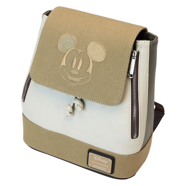 Mini zaino con Coulisse e Stampa All-Over in Tela di Topolino e Amici - DISNEY LOUNGEFLY