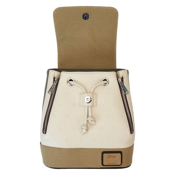 Mini zaino con Coulisse e Stampa All-Over in Tela di Topolino e Amici - DISNEY LOUNGEFLY