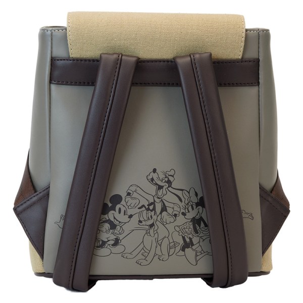 Mini zaino con Coulisse e Stampa All-Over in Tela di Topolino e Amici - DISNEY LOUNGEFLY