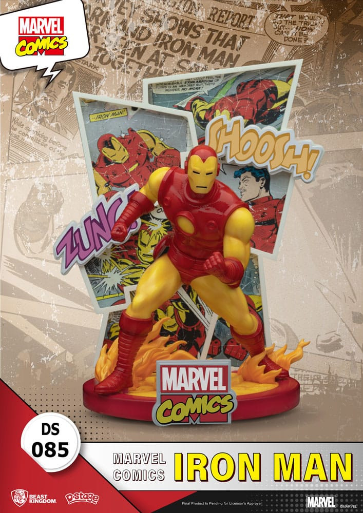 diorama in PVC Marvel Comics D-Stage Iron Man 16 cm