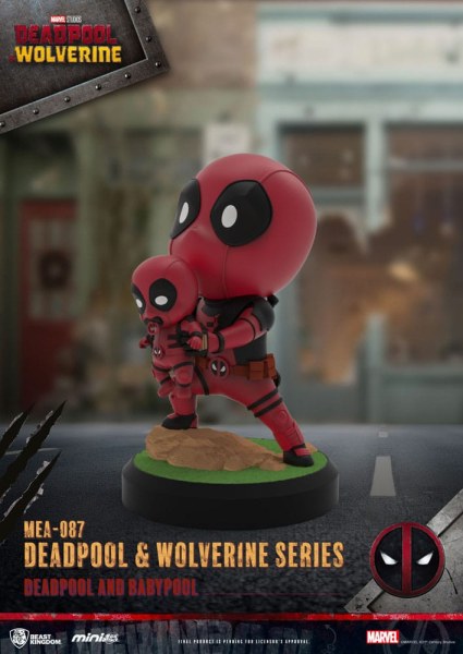 Deadpool 3 personaggi Deadpool & Wolverine Serie Mini Egg Attack Set 8 cm