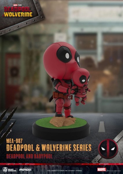 Deadpool 3 personaggi Deadpool & Wolverine Serie Mini Egg Attack Set 8 cm