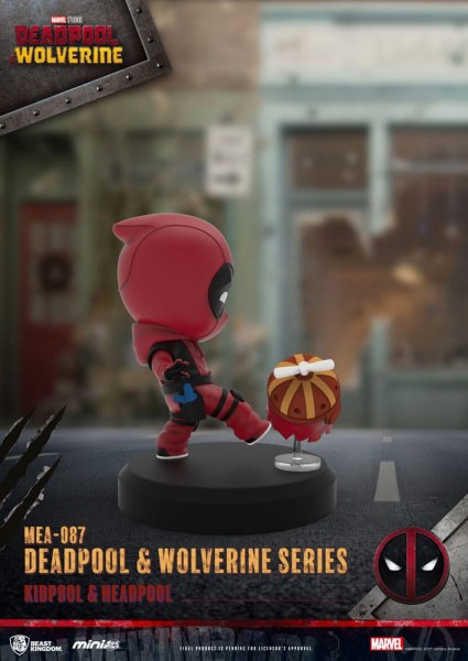 Deadpool 3 personaggi Deadpool & Wolverine Serie Mini Egg Attack Set 8 cm