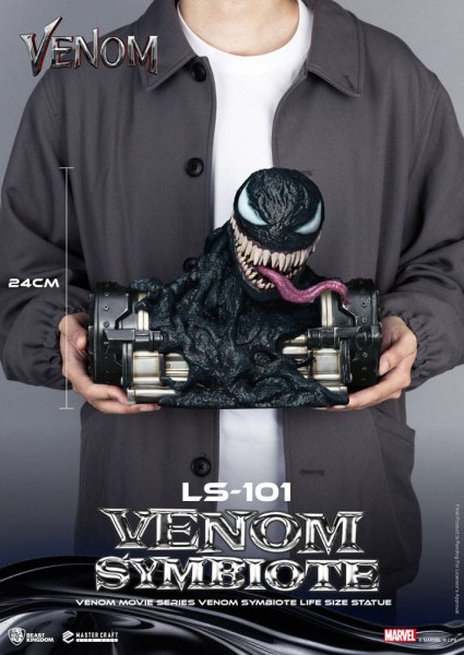 Statuetta Venom 1/1 Serie Film Venom Simbionte 24 cm