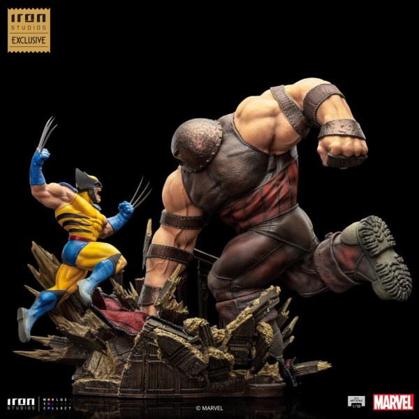 Statuetta Marvel 1/10 BDS Art Scale Wolverine vs Juggernaut heo EU Exclusive 30 cm