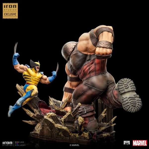 Statuetta Marvel 1/10 BDS Art Scale Wolverine vs Juggernaut heo EU Exclusive 30 cm