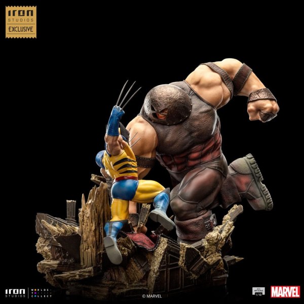 Statuetta Marvel 1/10 BDS Art Scale Wolverine vs Juggernaut heo EU Exclusive 30 cm