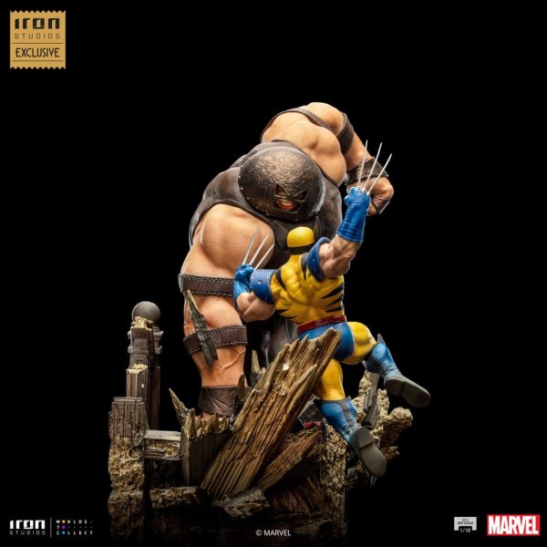 Statuetta Marvel 1/10 BDS Art Scale Wolverine vs Juggernaut heo EU Exclusive 30 cm