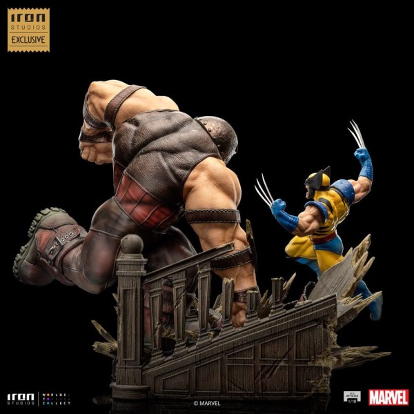 Statuetta Marvel 1/10 BDS Art Scale Wolverine vs Juggernaut heo EU Exclusive 30 cm