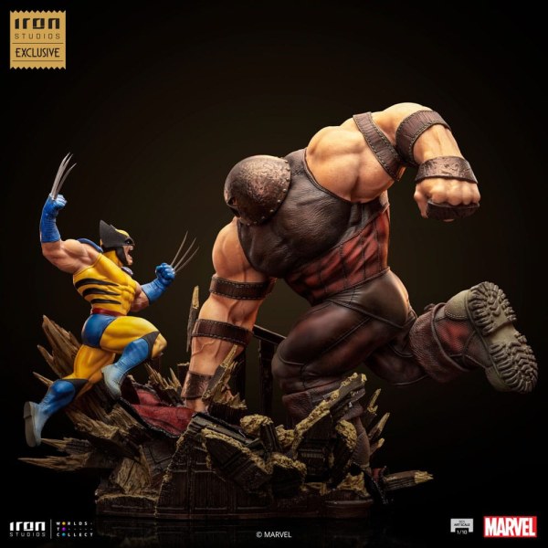 Statuetta Marvel 1/10 BDS Art Scale Wolverine vs Juggernaut heo EU Exclusive 30 cm