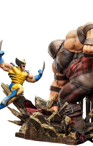 Statuetta Marvel 1/10 BDS Art Scale Wolverine vs Juggernaut heo EU Exclusive 30 cm