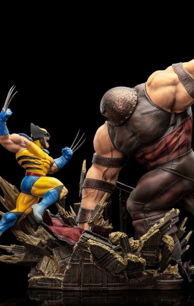 Statuetta Marvel 1/10 BDS Art Scale Wolverine vs Juggernaut heo EU Exclusive 30 cm