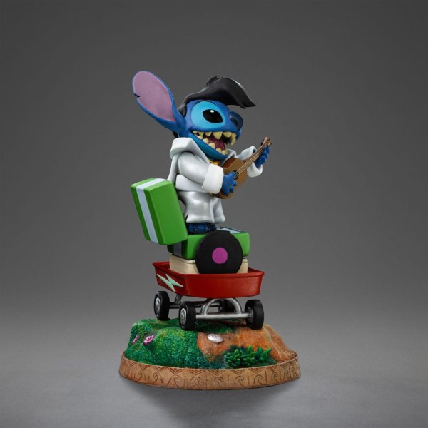 Statuetta Lilo & Stitch 1/10 Art Scale Stitch Re del Rock 17 cm