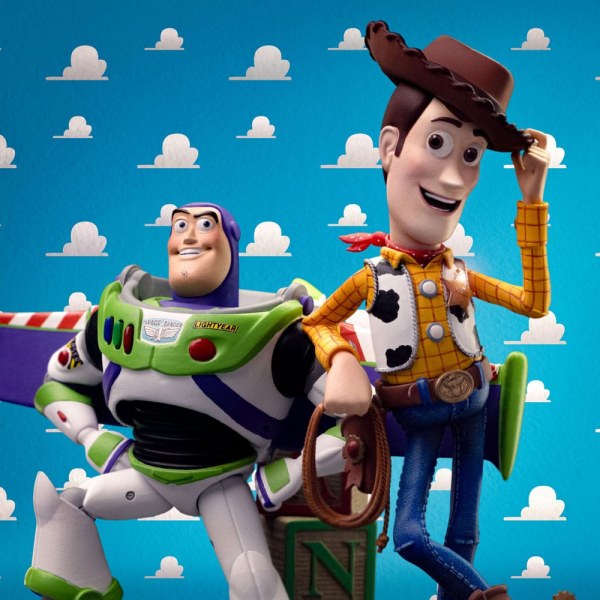 Toy Story statuetta 1/10 Deluxe Art Scale Buzz & Woody 38 cm