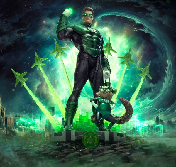 DC Comics Statuetta Deluxe Art Scale 1/10 Lanterna Verde Scatenata 24 cm