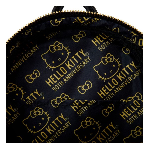 Zaino Hello Kitty 50th Anniversary di Loungefly Mini Metallic Gold