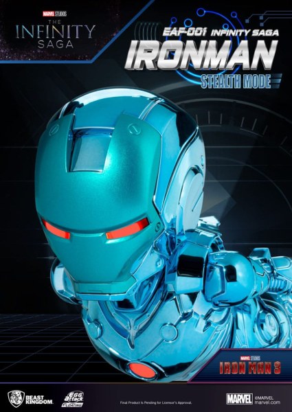 Figurina Marvel Egg Attack Floating The Infinity Saga Ironman Stealth Moda 16 cm