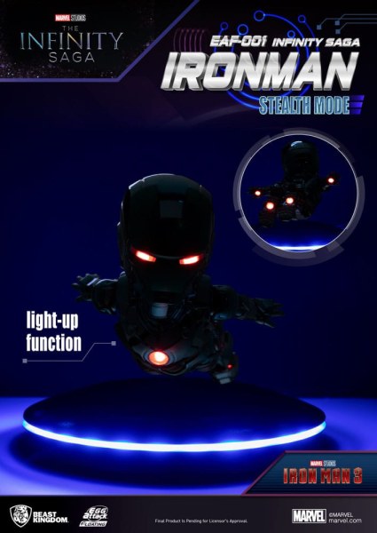 Figurina Marvel Egg Attack Floating The Infinity Saga Ironman Stealth Moda 16 cm