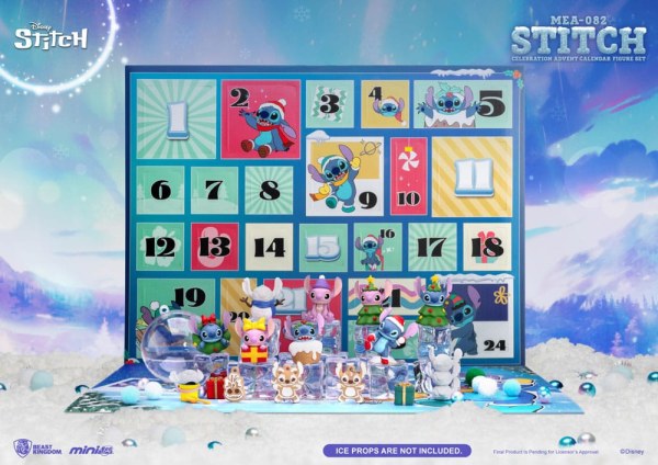 Calendario dell'avvento Lilo & Stitch Mini Egg Attack Stitch Celebration Figure Set (Biscotti) 10 cm