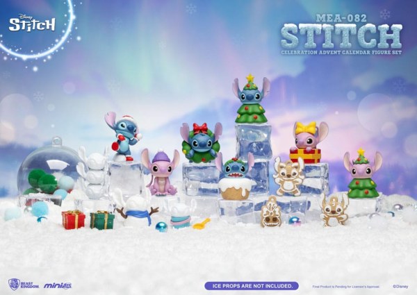 Calendario dell'avvento Lilo & Stitch Mini Egg Attack Stitch Celebration Figure Set (Biscotti) 10 cm