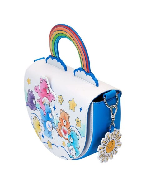 borsa a tracolla a tracolla con manico arcobaleno Care Bears by Loungefly