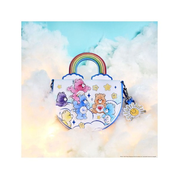 borsa a tracolla a tracolla con manico arcobaleno Care Bears by Loungefly