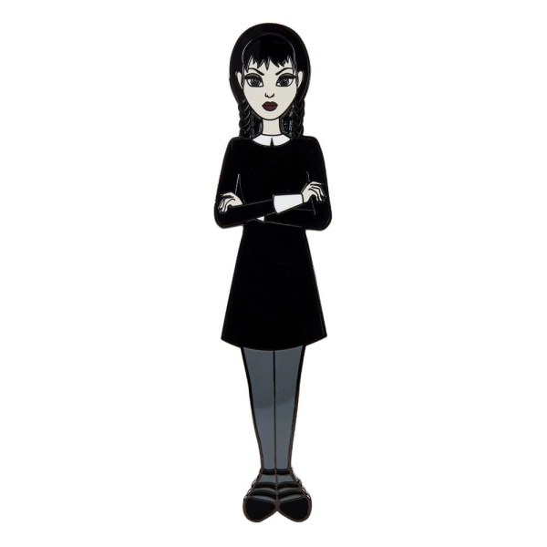 Mercoledì di Loungefly Spilla set 4 pins smaltate Mercoledì Addams Paper Doll 3 cm