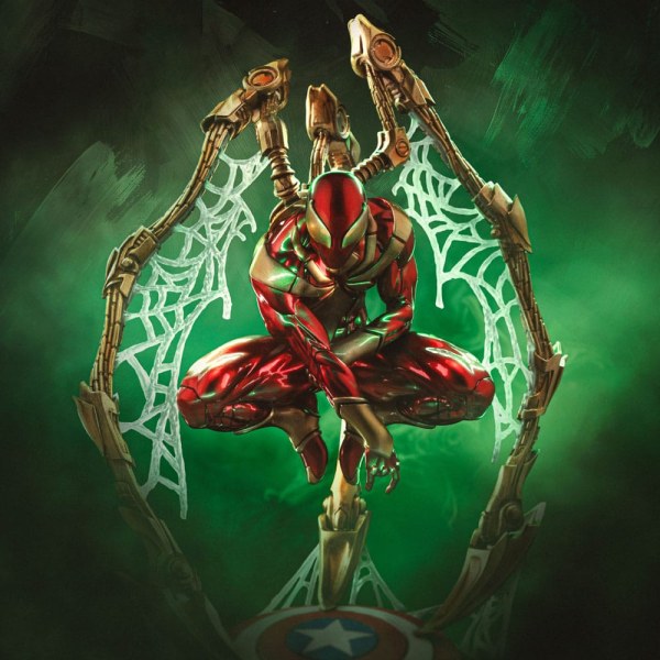 Statuetta Marvel Deluxe Art Scale 1/10 Spider-man Iron Armor Comics (Esclusiva CCXP 2024) 24 cm