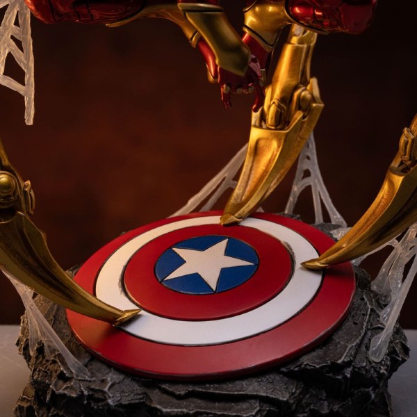 Statuetta Marvel Deluxe Art Scale 1/10 Spider-man Iron Armor Comics (Esclusiva CCXP 2024) 24 cm
