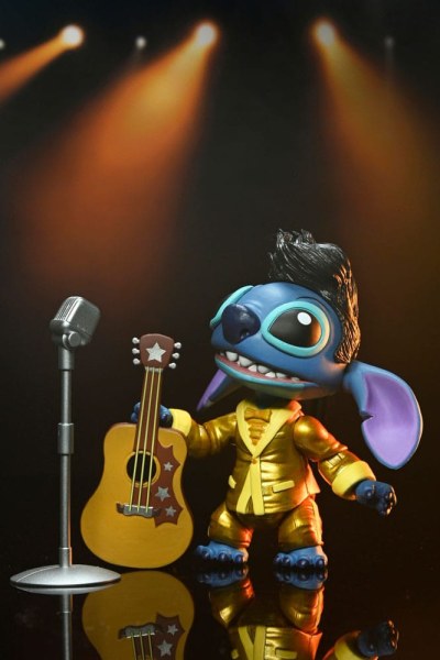 Lilo & Stitch Ultimate Gold Suit Elvis Stitch figurina 18 cm