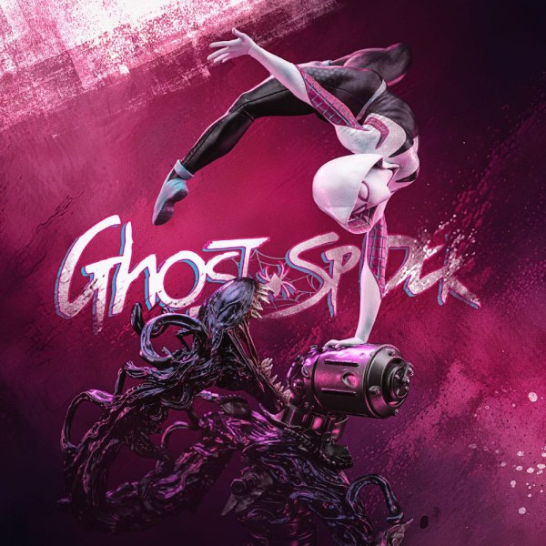 Statuetta Spider-Man vs Villains 1/10 Art Scale Ghost Spider Diorama 34 cm