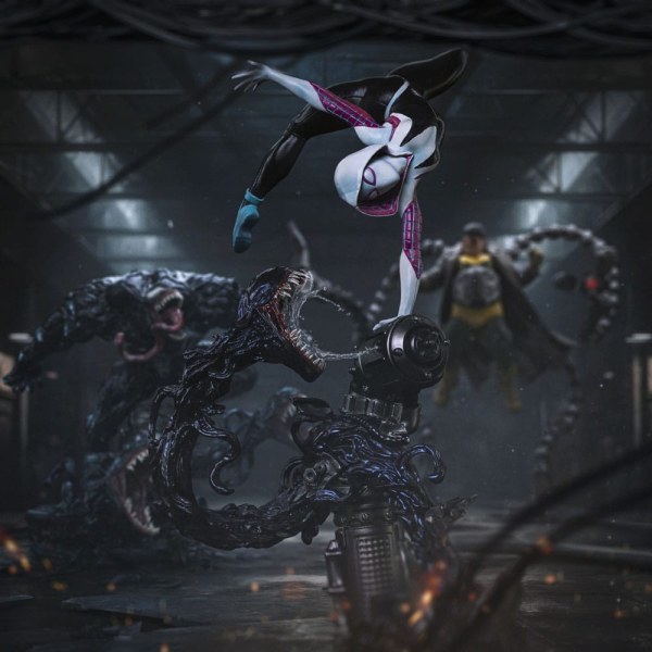Statuetta Spider-Man vs Villains 1/10 Art Scale Ghost Spider Diorama 34 cm
