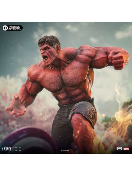 Statuetta Marvel 1/10 Art Scale Hulk Rosso 23 cm
